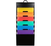 Trieur Mural Porte Revue A4 Présentoir, Mural Organisateur de Fichiers à Suspendre, Pliable en Plastique Magazines Poches de