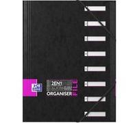 Oxford Trieur OrganiserFile A4 – 8 compartiments, fermeture élastique, couleur aléatoire