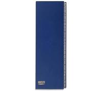 Exacompta Trieur Ordonator alphabétique A4 26 compartiments bleu, couverture rigide plastifiée