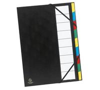 Trieur rigide ordonator dos extensible 9 compartiments couleurs assorties