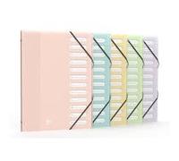 Trieur Standard School Life A4 Pastel - 12 positions OXFORD