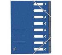Trieur Top File+, A4, 8 compartiments, bleu