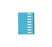 Trieur Top File+, A4, 8 compartiments, bleu clair