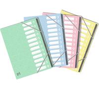 Trieur Topfile+ A4 12 Positions Couverture Carte Coloris Assortis Pastel