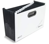 Rapesco Trieur à soufflets SupaFile Plus 1624 – Extensible – 13 compartiments – A4+ – Blanc