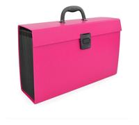 Trieur - Valisette - Classement - 19 compartiments - Rose - Format A4+ - Rapesco