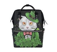 Trifoglio Gatto Gentiluomo Nero Sac à Langer Sac à Dos Grande Capacité Multifonction Sac à Couches pour Voyage Maman Femme Papa