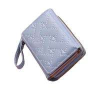Trifold Ladies Wallet, Ladies Pocket Leather Purse with Embroidered Heart