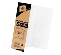 Trifold Poster Board - 16x12 Inches Corrugated Presentation Project Display Cardboard, Small Folding Science Fair Board, Durable Doodling Art | Project Boards For School Business