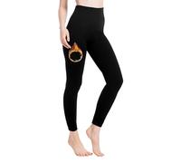 TRIFOLIUM sous-vêtements Ultimes Chaleur Doublés en Peluche, Thermiques Évacuant l'Humidité, Collants Chauds pour Femmes, Long Johns (Noire FR 46-48 Étiquette d'Usine L TM1707F-L-BK)