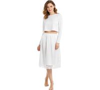 TRIFOLIUM Soutien-Jupon Anti-Accroche à Lacets - Ceinture Élastique et Galbe Silhouette