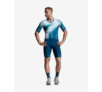 Trifonction 2XU Aero Hex manches courtes bleu vert - S