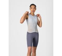 Trifonction Castelli Free San Remo 3 Rosso Corsa sans manches gris clair gris fumée femme - M