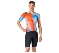 Castelli Combinaison de triathlon Free Sanremo S/S manches courtes L paprika/winter sky-black