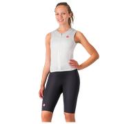 Trifonction Castelli Free San Remo 3 Rosso Corsa sans manches blanc femme - L