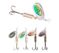 trifyd® Fishing - cuillere tournante de pêche à la Truite et Petits carnassiers, Le Pack de 5 cuillères