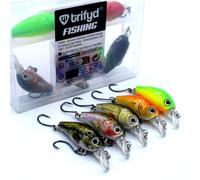 trifyd ® - Poisson Nageur Truite Cranckbait 4cm, Trout Box V2, Le Pack de 5 leurres de pêche