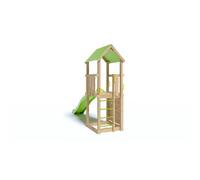 Trigano Aire De Jeux Sunny-Xperience - Tour Toit Plate-Forme 1,2 M + Toboggan + 1 Mur D'escalade