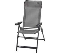 Trigano - Chaise de camping - Fauteuil Alu Dos Haut Slim Cocoon en Aluminium - Gris Gris