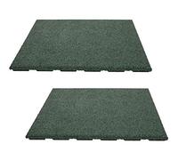 trigano jardin dalle amortissante 50 x 50 cm épaisseur 2,5cm - lot de 2 54100