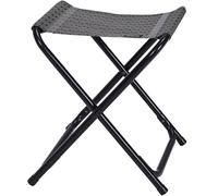TRIGANO Tabouret Pliant Alu Cocoon - Mixte - Gris / Noir - taille Unique- modèle 2026