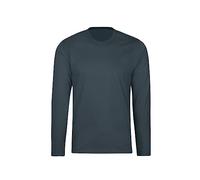 Trigema Langarm Shirt 100% Baumwolle, T-shirt manches longues coupe droite Col Ras Du Cou Manches Longues Femme, Grau (Anthrazit 018), 38 (Taille fabricant: S)