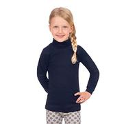 Trigema Mädchen Langarm Ski/Sport-rolli Pull-Over Femme, Bleu Marine (046), 140 cm