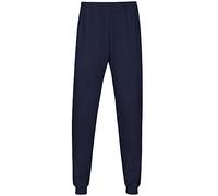 Trigema Pantalon de Pyjama avec Poignets, Bleu Marine, S