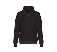 Trigema Sweat-Shirt Trigema Troyer Aspect gaufré pour Homme (1 pièce), Noir, 3XL