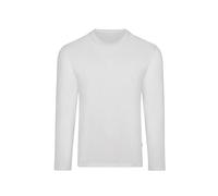 Trigema T-Shirt à Manches Longues pour Homme 636501 - Blanc - Small