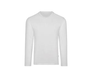 Trigema T-Shirt à Manches Longues pour Homme 636501 - Blanc - Small