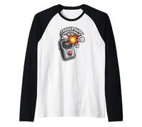 Trigger Happy Professional Funny Remote Fire Button Manche Raglan