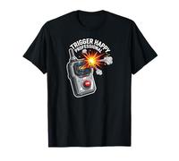 Trigger Happy Professional Funny Remote Fire Button T-Shirt