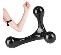 Trigger Point Massager, Back Neck Deep, 4.25x4.25in Tissue Tool, Ergonomic Handheld Muscle Relaxer, Stick for Shoulder, Legs, Arms, Feet, Seniors, Adults