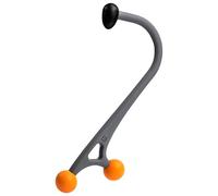 TriggerPoint AcuCurve Cane Massage Stick -Design ergonomique pour soulagement ciblé de la douleur,pointe ferme et doubles boules pour nœuds de tissu,soulagement des muscles du cou,dos et épaules,42cm