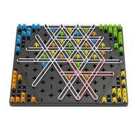 Triggle Rubber Band Game, Triangle Board Game, Strategy Board Game, Interactive, Triangle and Triangle Capture, Family Game for
