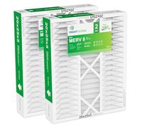 TRIGHTFILTERS Lot de 2 filtres à air plissés pour climatiseur domestique 50,8 x 63,5 x 12,7 cm, légers et durables MERV 8