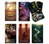 Trikendou The Place Oracle Cards Deck - Cartes de tarot pour destination, jeu Oracle pour débutant, cartes Oracle avec signification - 78 cartes de localisation