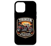 Triker Life is Better on Three Wheels Moto Biker Owner Coque pour iPhone 12 Mini
