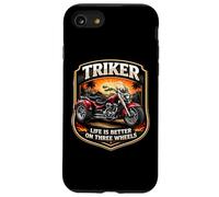 Triker Life is Better on Three Wheels Moto Biker Owner Coque pour iPhone SE (2020) / 7/8