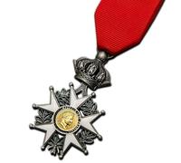 Trikoty Légion d'honneur française Médaille militaire la plus élevée Reproduction de la médaille de l'Ordre du mérite de Napoléon avec couronne