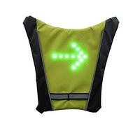 TriLance Gilet de Cyclisme sans Fil USB Rechargeable Réfléchissant Sac à Dos avec LED Clignotant en Plein Air Sport Sac de Sécurité Gear pour Cyclisme Courir Marche Jogging etc