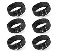 Trilancer Sangle Elastique avec des Bandes Anti-dérapantes, 36x5cm(6 Pièces) Résistant Polyvalent Sangles Scratch pour des Rallonges, des Câbles, des Cordes, des Tuyaux d’arrosage, des Vélos