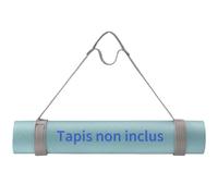 Trilancer Sangle Réglable pour Tapis de Yoga avec Fermeture Auto-agrippante, pour Transporter, Ranger et Organiser Les Tapis de Yoga de Toutes Tailles (Gris) - Tapis Non Inclus