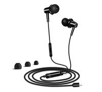 TRILINK Écouteurs USB Type C Intra Auriculaires Uniquement pour Huawei Mate 20/Pro/RS/X, Mate 10/Pro/RS, P30/P20/Pro - avec Micro et Contrôle du Volume(Noir)