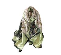 Trillion London® Collection printemps | Écharpe en soie pour femme | Écharpe légère | Châle | Convient pour la vie quotidienne | Voyage et cadeau | Finition lisse et douce | Taille - 180 cm x 90 cm,