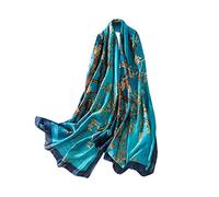 Trillion London® Collection printemps | Écharpe en soie pour femme | Écharpe légère | Châle | Convient pour la vie quotidienne | Voyage et cadeau | Finition lisse et douce | Taille - 180 cm x 90 cm,
