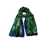 Trillion London® Collection printemps | Écharpe en soie pour femme | Écharpe légère imprimée animal | Châle | Convient pour la vie quotidienne | Finition lisse et douce | Taille - 180 cm x 90 cm,