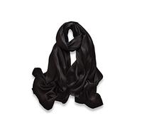 Trillion London® Collection printemps | Écharpe en soie pour femme | Foulards légers pour femmes | Écharpe de cou pour femme | Châles, Noir , Taille unique