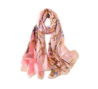 Trillion London® Collection Spring | Écharpe en soie design pour femme | Écharpes légères | Écharpes châles | Convient pour la vie quotidienne | Voyage et cadeau | Finition lisse et douce | Taille